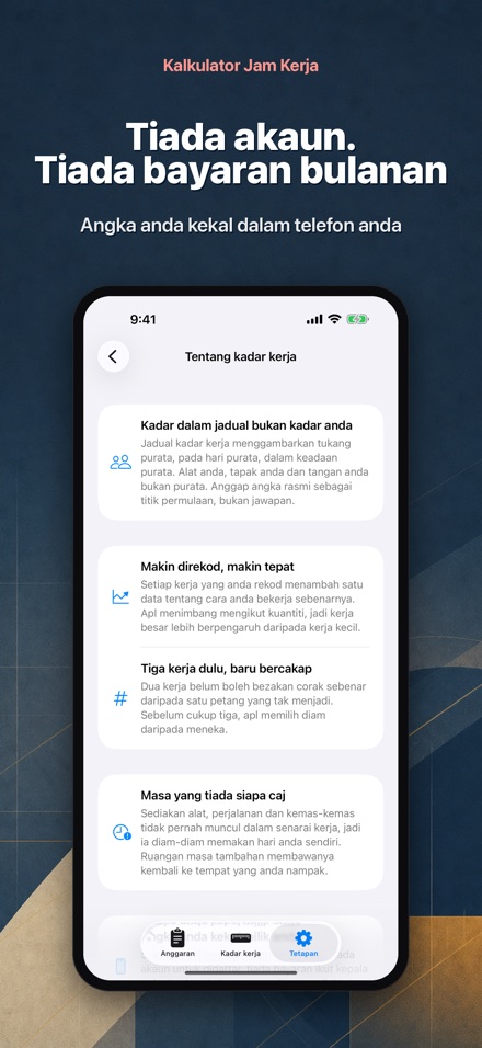 Kira Jam Kerja & Kos Upah 10