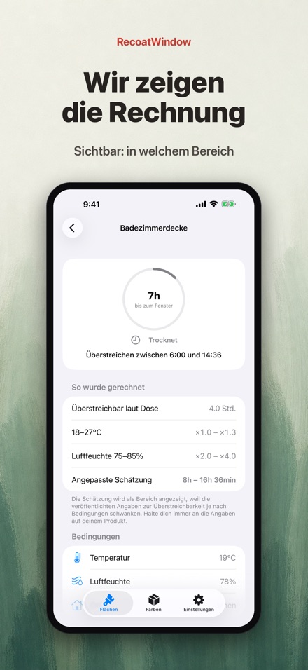 RecoatWindow: Überstreichen 2