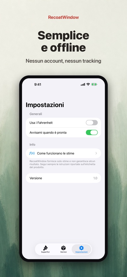 RecoatWindow: Seconda Mano 10