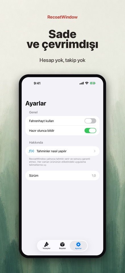 RecoatWindow: ikinci kat 10