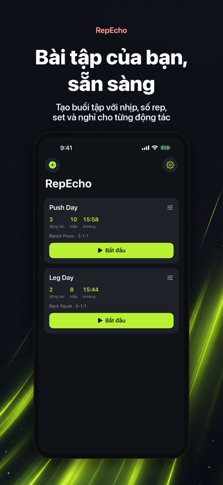 RepEcho: Nhịp tập rep 3