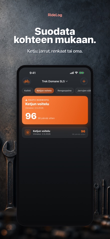 RideLog: Pyoran Huoltoloki 3
