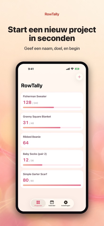 RowTally: Rijenteller Breien 9