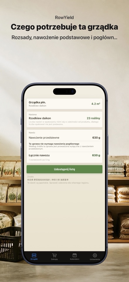 RowYield: Plan Grządki 10