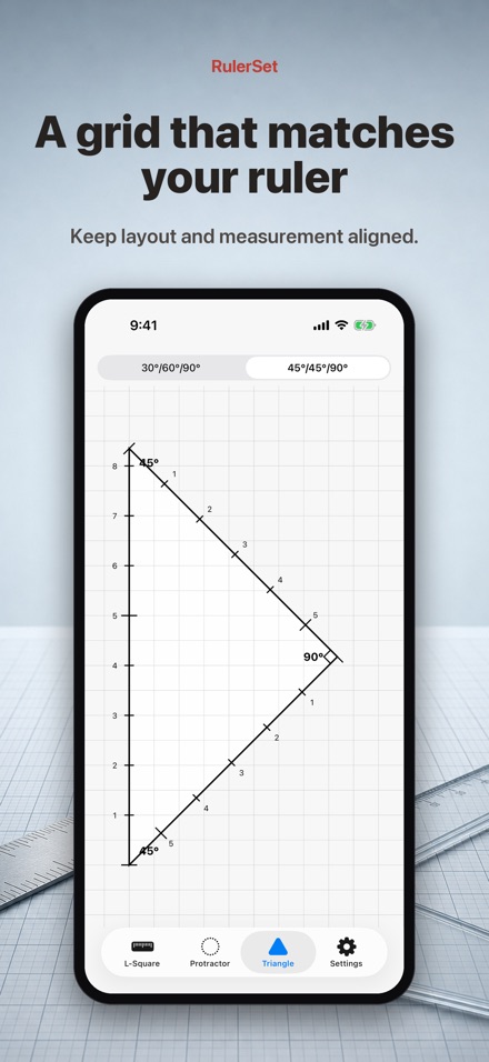 RulerSet: Ruler & Protractor 7
