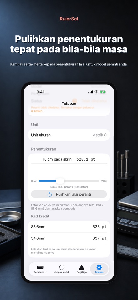 RulerSet: Pembaris L 9