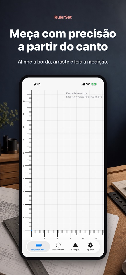 RulerSet: Esquadro em L
