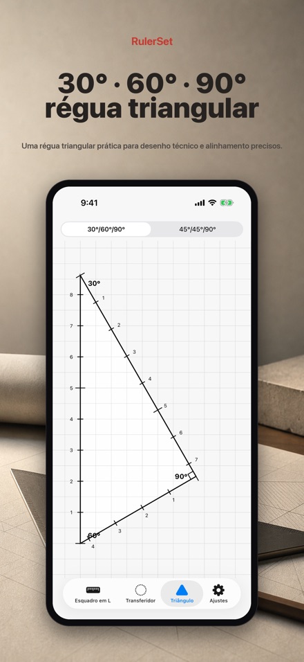 RulerSet: Esquadro em L 5