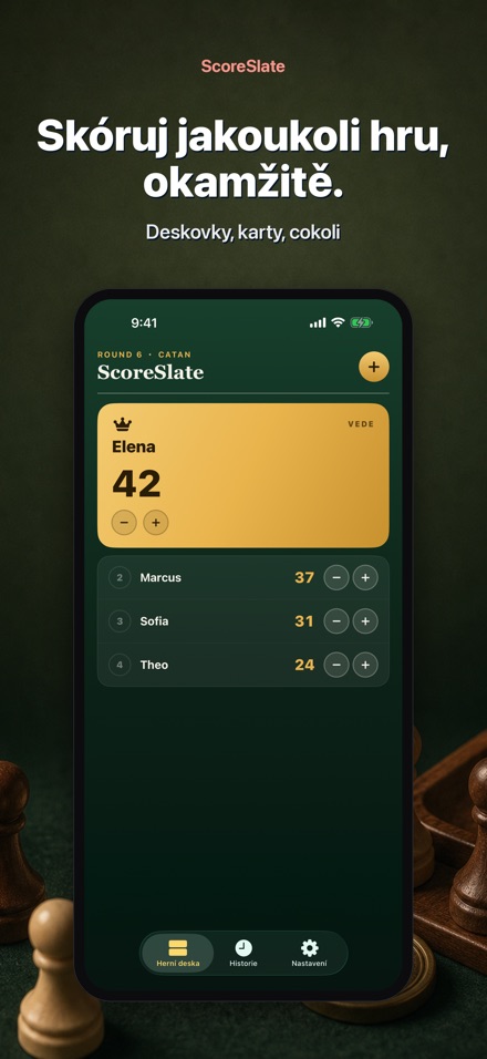ScoreSlate: Počítadlo Skóre