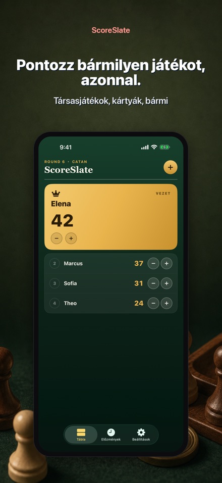 ScoreSlate: Pontszámláló
