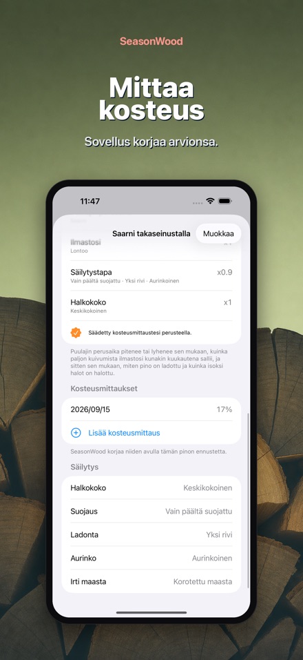 SeasonWood: Polttopuun kuivuus 4