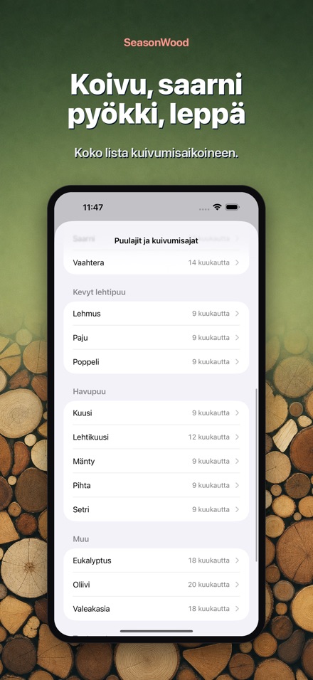 SeasonWood: Polttopuun kuivuus 8