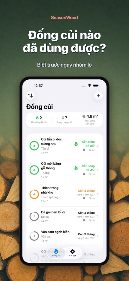 SeasonWood: Quản lý củi khô