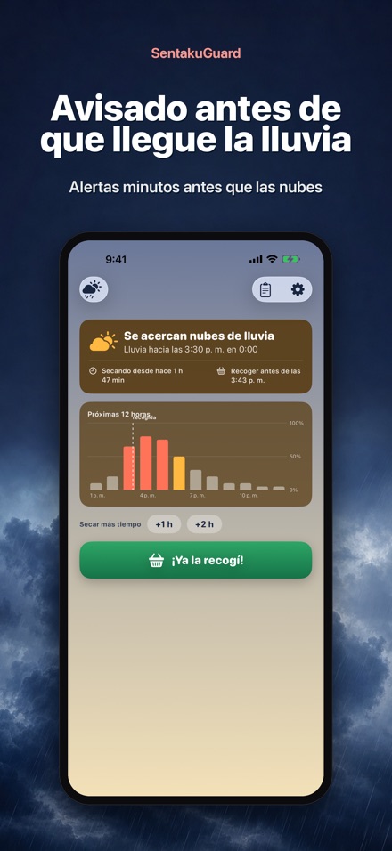 SentakuGuard – Alerta lluvia 4