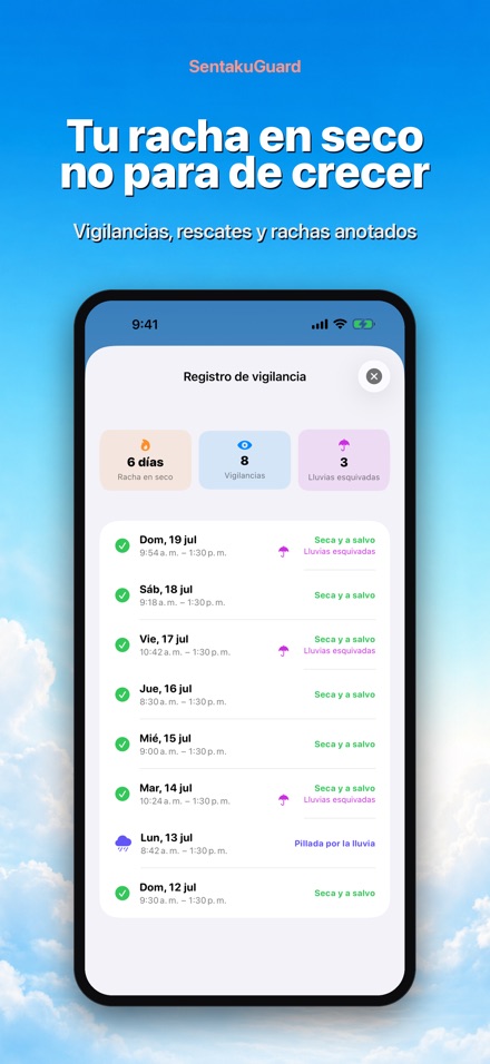 SentakuGuard – Alerta lluvia 9