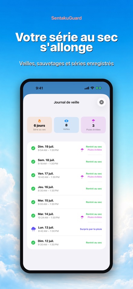 SentakuGuard – Alerte pluie 9