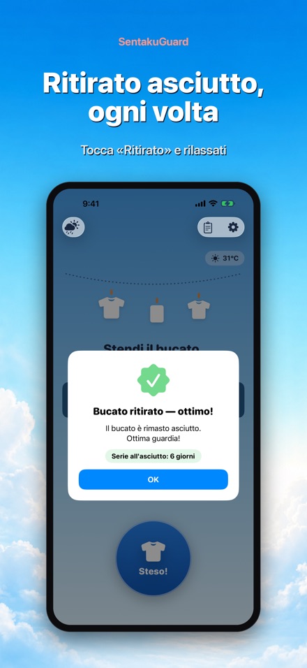 SentakuGuard – Meteo bucato 8