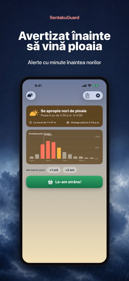 SentakuGuard – Alertă ploaie 4