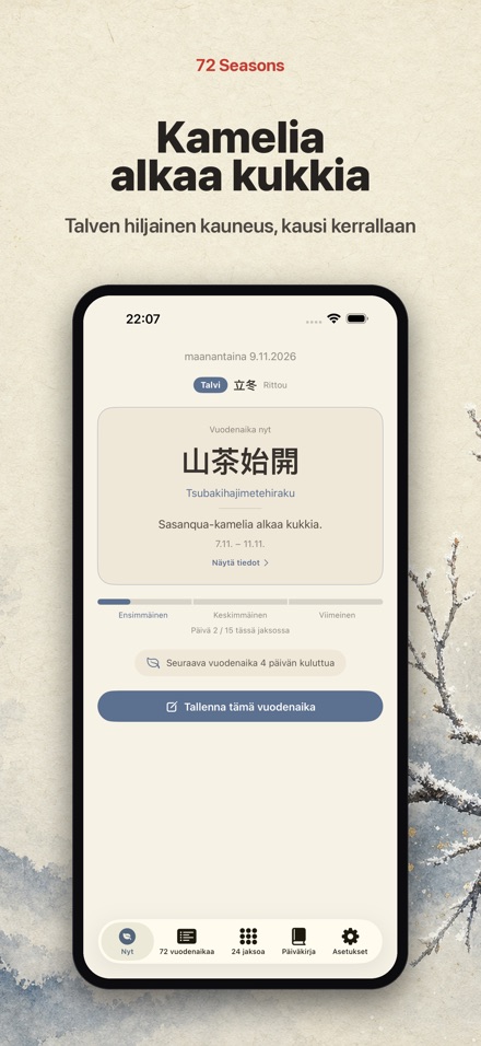 72 vuodenaikaa: Shichijūniko 9