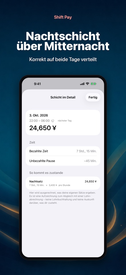 Shift Pay: Schichtlohn 5