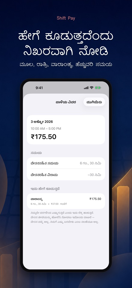 ಶಿಫ್ಟ್ ವೇತನ ಕ್ಯಾಲ್ಕುಲೇಟರ್ 4
