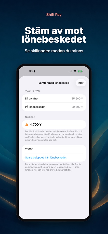 Shift Pay Calculator 9