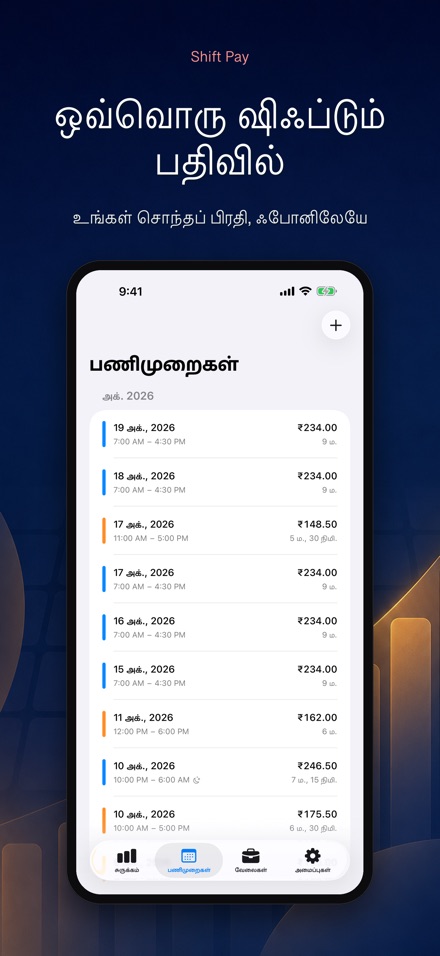 ஷிப்ட் ஊதியக் கணிப்பான் 2