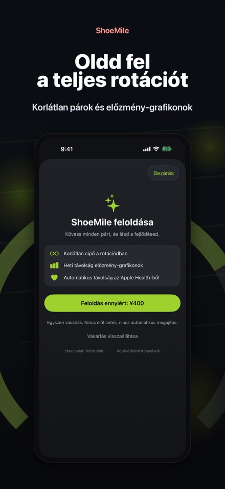 ShoeMile: Cipő futáskövető 9