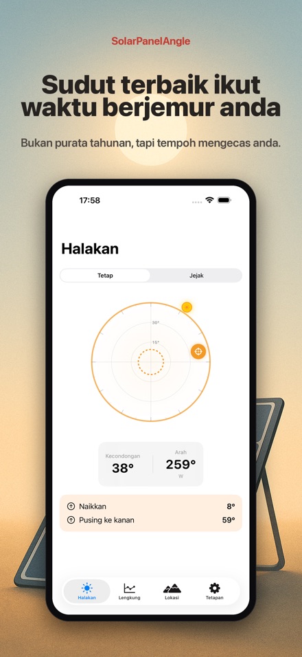 Sudut Panel Solar: Hala 3