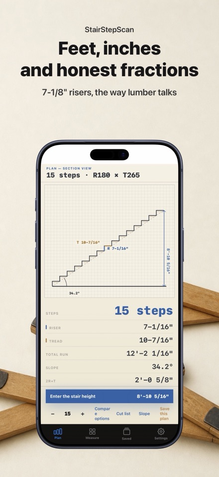 Stair Calculator: Stringer Cut 7