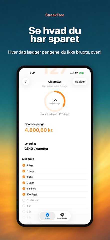 StreakFree: Dage siden 3
