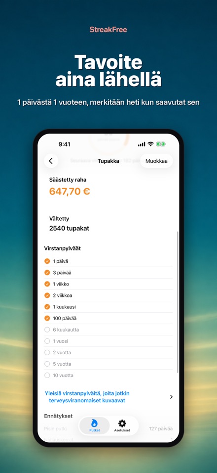 StreakFree: Päiviä siitä 4