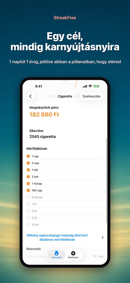 StreakFree: Napok azóta 4