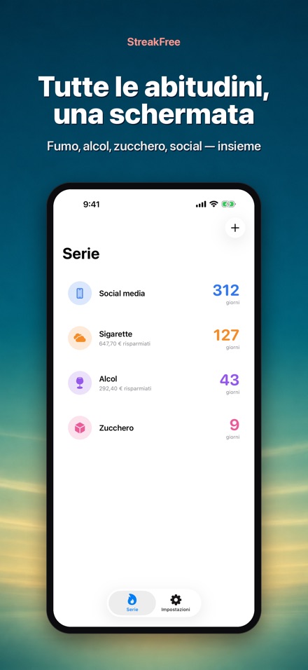 StreakFree: Giorni senza 2
