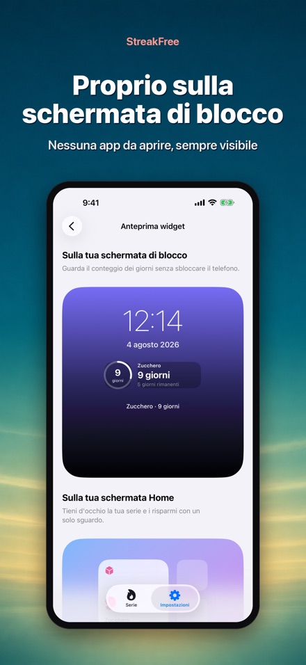 StreakFree: Giorni senza 5