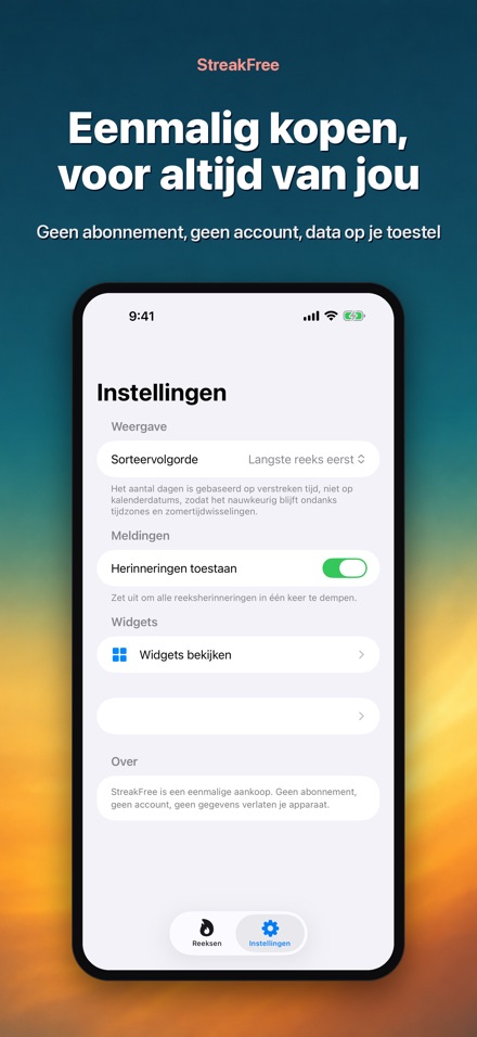 StreakFree: Dagen sinds 10