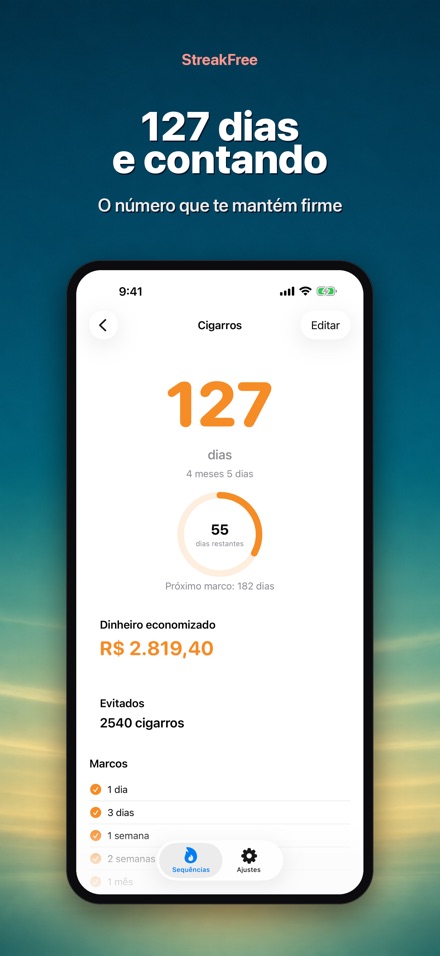 StreakFree: Dias sem
