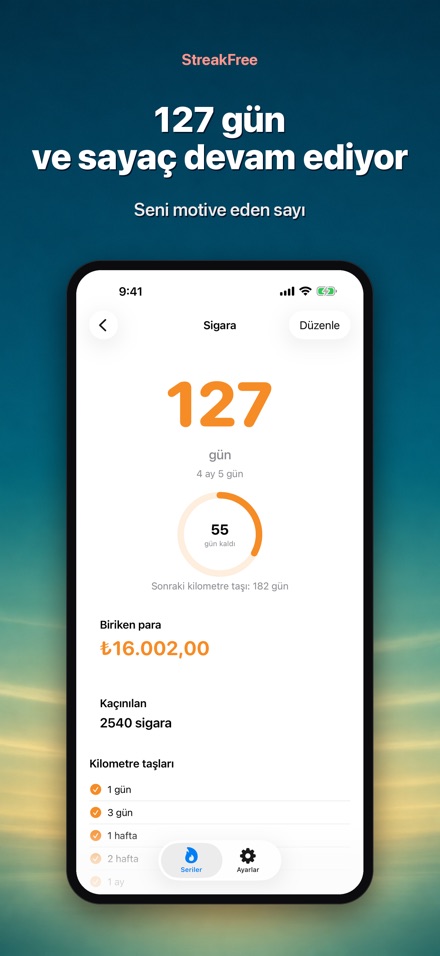 StreakFree: Bırakalı Kaç Gün