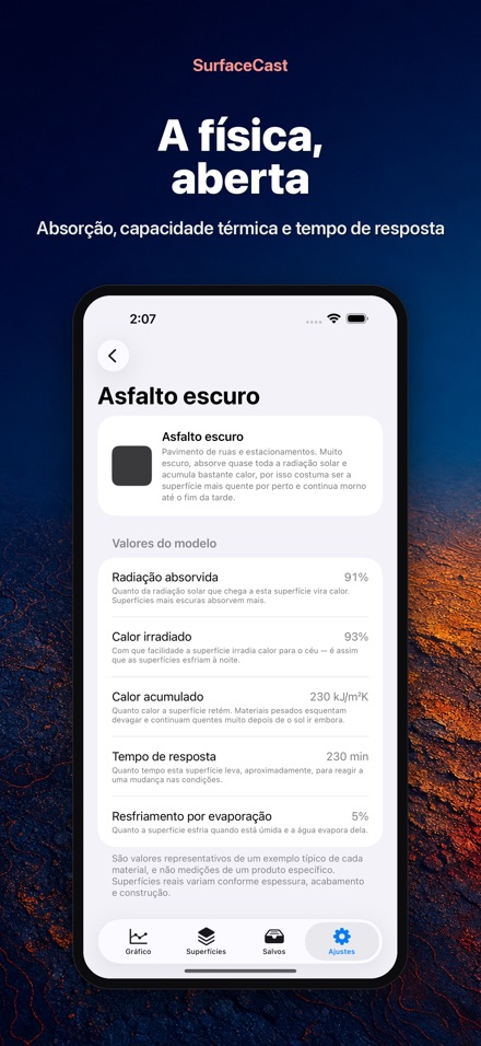 SurfaceCast: Temperatura 10