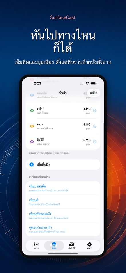SurfaceCast อุณหภูมิพื้นผิว 8