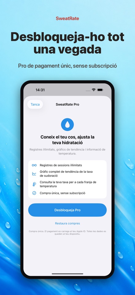 SweatRate: Taxa de suor 7