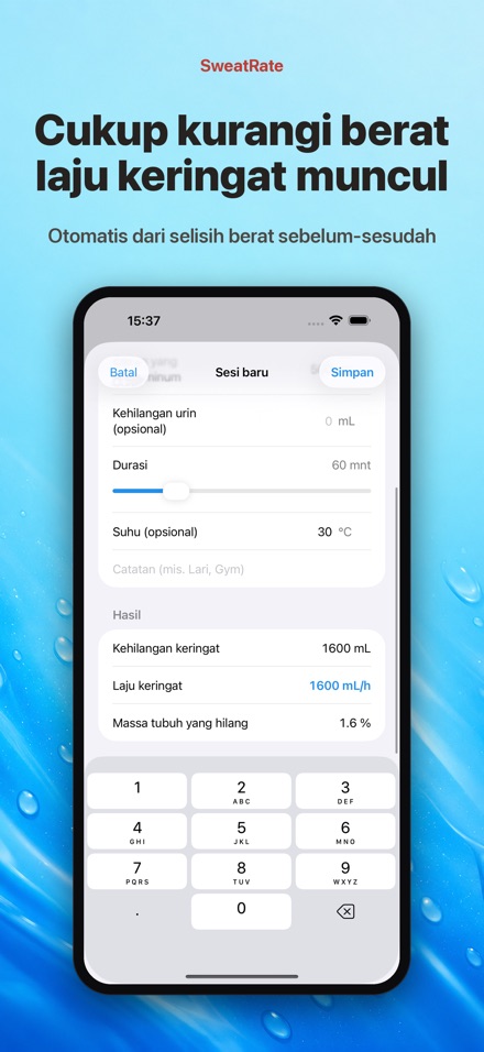 SweatRate Ukur Laju Keringat 2