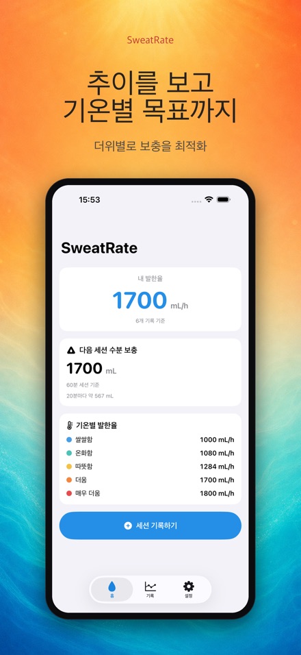 SweatRate 발한율&수분보충 4