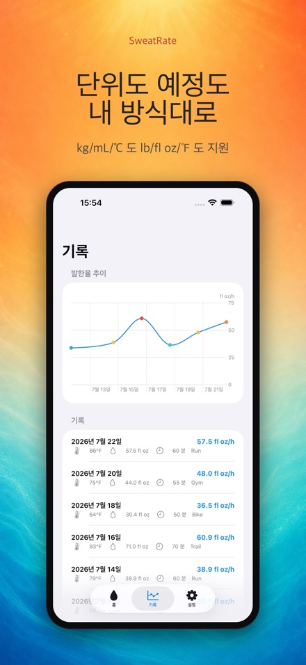 SweatRate 발한율&수분보충 8