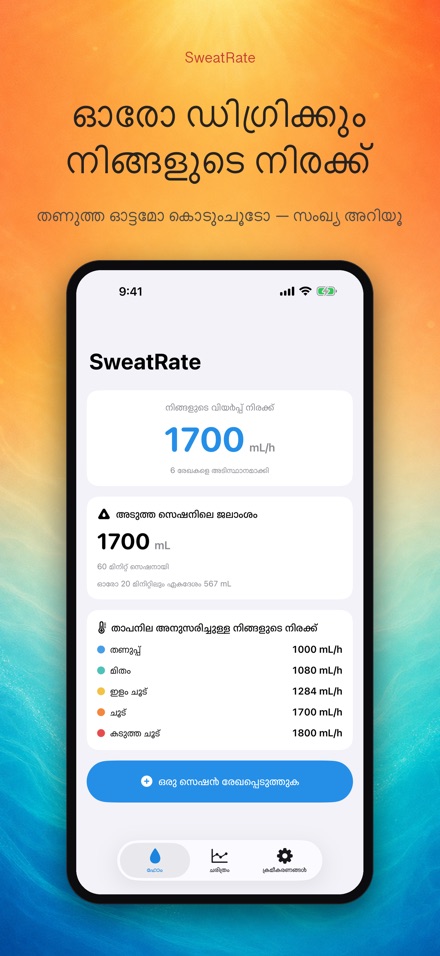 SweatRate: വിയർപ്പ് നിരക്ക് 4