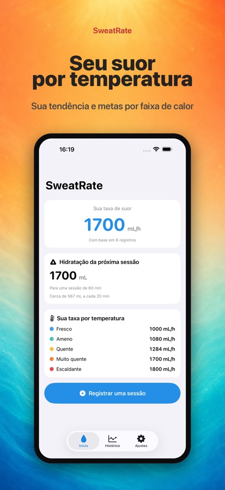 SweatRate: Taxa de Suor 4