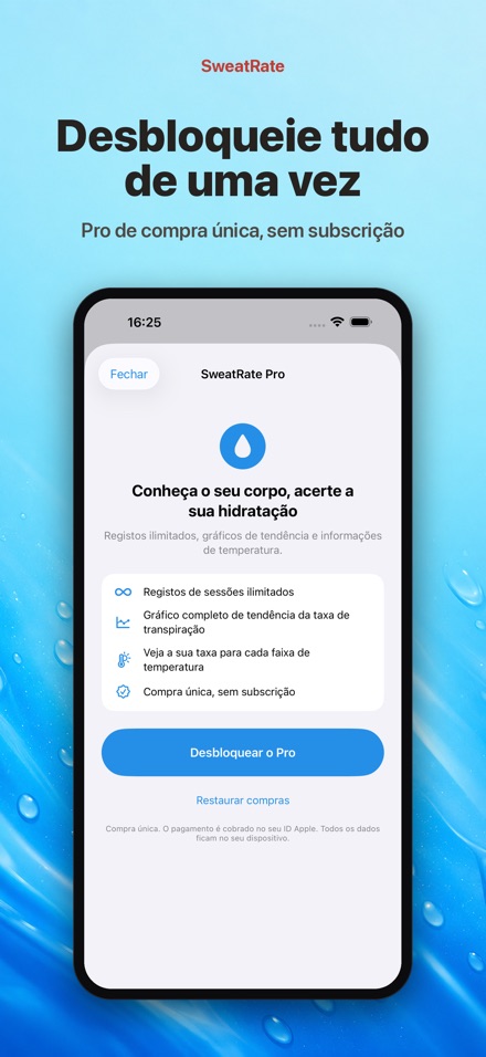 SweatRate: Taxa de Suor 7