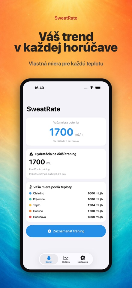 SweatRate: potenie a voda 4