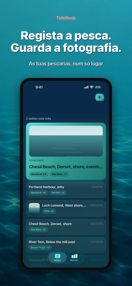 TideBook: Diário de Pesca