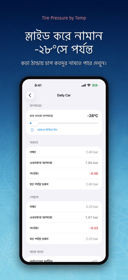 তাপমাত্রায় টায়ার চাপ 3
